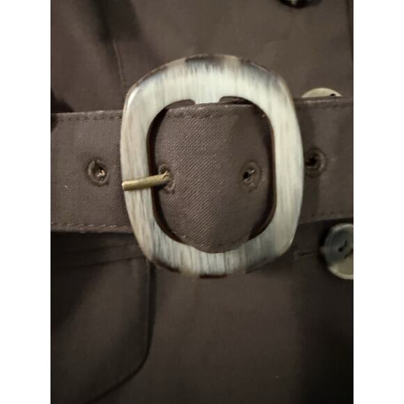 Women’s Laundry Chocolate Brown, Dark, Belted, Blazer Dress Jacket Size 6 - Picture 6 of 13